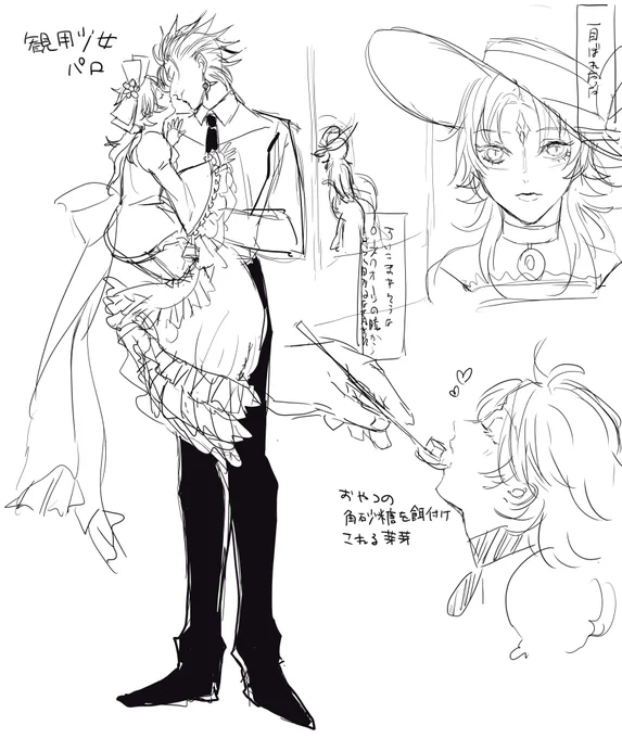 さすがにこれはもう間に合いそうにないから載せちゃう観〇少女パロ須蛇 多分どっかでまたやる 
