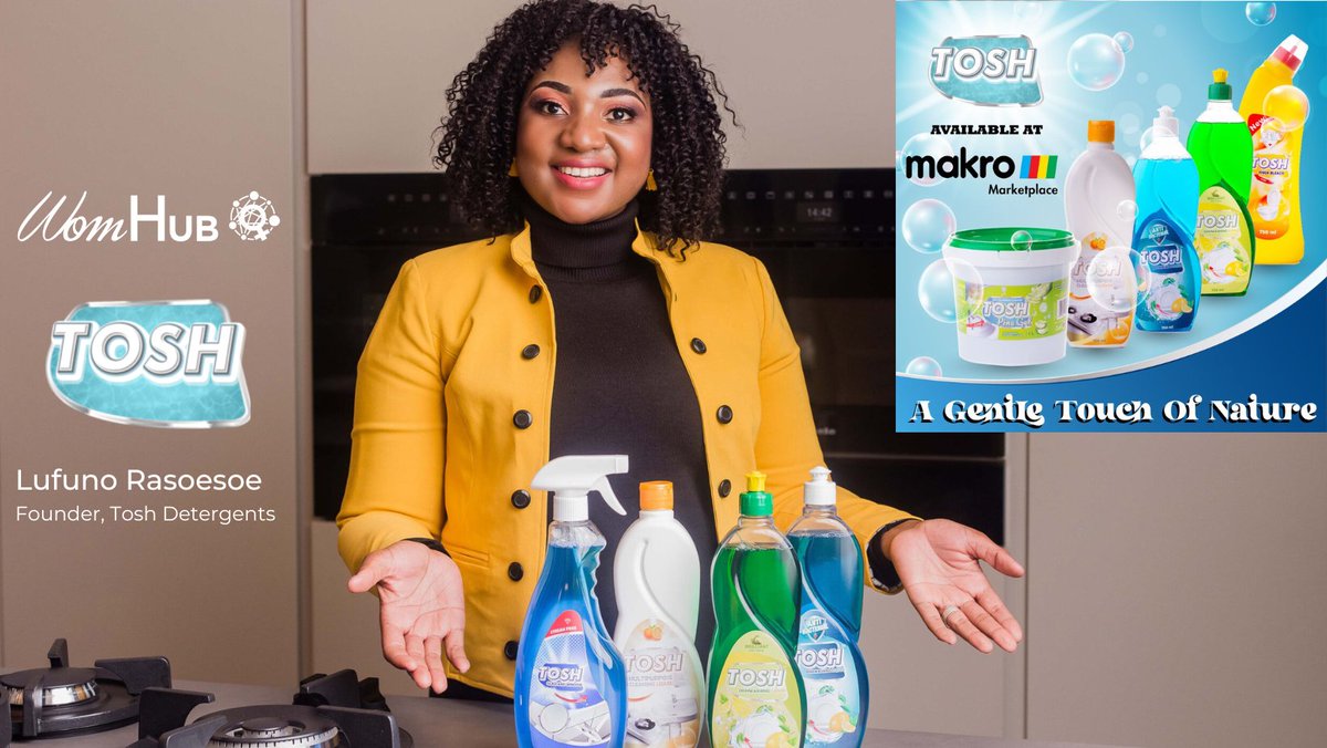Join us in celebrating & supporting @tosh_detergents, a @womhub Circular Economy Incubator 2021 participant. @tosh_detergents products are now available online at @Makro_SA, simply search 'TOSH Detergents' to shop and get your products delivered to your doorstep.
#cei2021