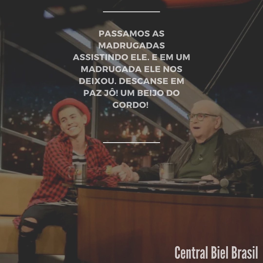 Não podíamos deixar de prestar nossa homenagem a esse grande artista! Brasil acaba de perder um grande artista! Descanse em paz grande Jô! 🖤