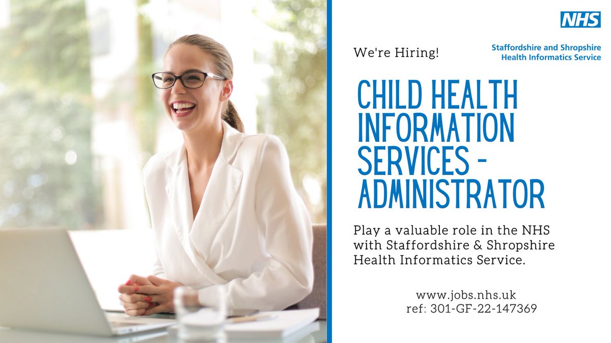 We're recruiting a Child Health Administrator, who must be able to work on their own initiative and develop excellent working relationships with key business partners and stakeholders. If this sounds like the role for you, click here to apply - jobs.nhs.uk/xi/vacancy/917…
