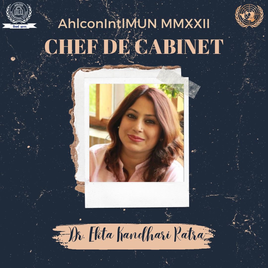 OUR MENTORS FOR AHLCON INTL MUN MMXXII✨

•CHEF DE CABINET- Dr. Ekta Kandhari Ratra  
-
-
-
<a href="/sdg4all/">AhlconIntl4SDGs</a> <a href="/ashokkp/">Ashok Pandey</a> <a href="/y_sanjay/">Sanjay Yadav</a> <a href="/pntduggal/">PUNEET DUGGAL</a> <a href="/kandhari_ekta/">Ekta  Kandhari</a> <a href="/RashmiJ99932149/">Rashmi Joshi</a> <a href="/anannya_mukola/">Anannya Mukola</a> 

#ahlconintlmun #ahlconintl