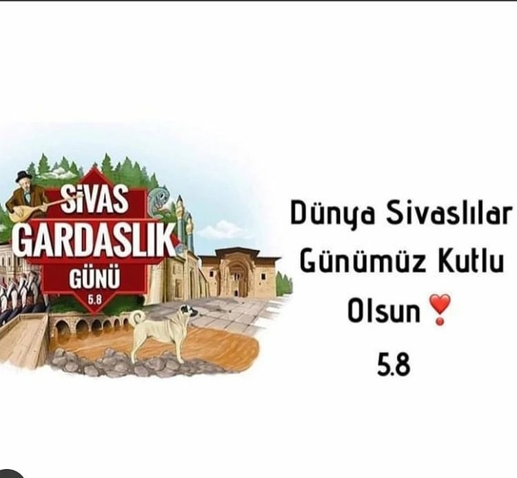#DünyaSivaslılarGünü
5️⃣8️⃣