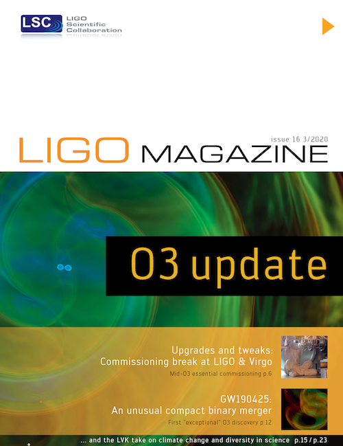 Looking back to issue 16, the first discovery of @LIGO @ego_virgo Observing Run 3 was out, we found out what happened during the #O3 commissioning break, and caught up those inspiring the next generation of scientists! #LIGOMagazineMemories Read online: ligo.org/magazine/LIGO-…