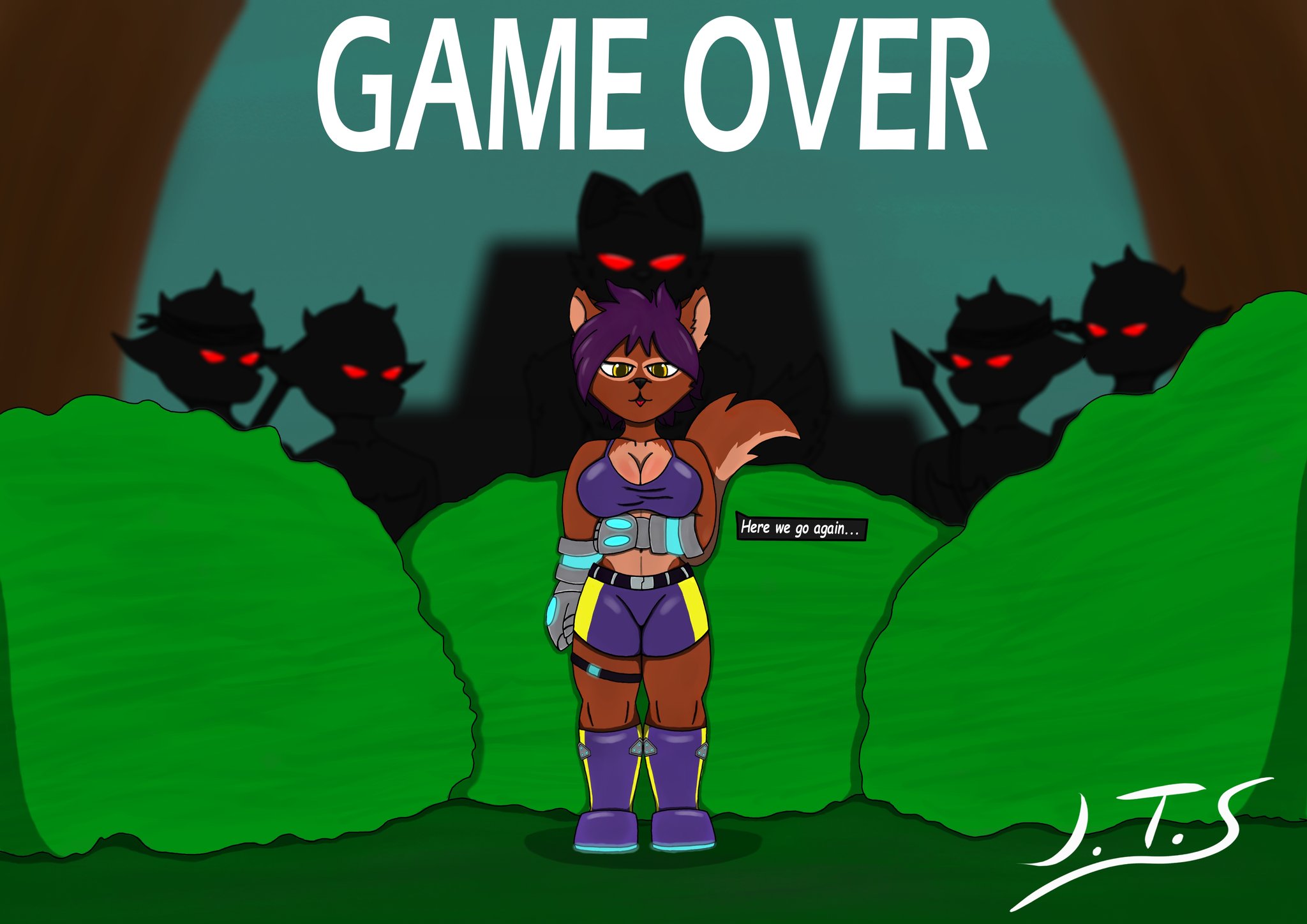 🖤Jenny T.S.D🖤 (Commissionsrequests: 22) on X: ...❤️GAME OVER❤️...  Heh~ Recently I checked out Adventures of Kincaid and I liked it, so I  decided to make an art based on this game and