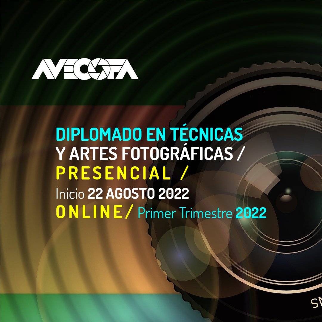 Estudia fotografía con nosotros. Inicia el Diplomado en Técnicas y Artes Fotográficas en agosto. Te dejamos toda la información bit.ly/diplomadoaveco…