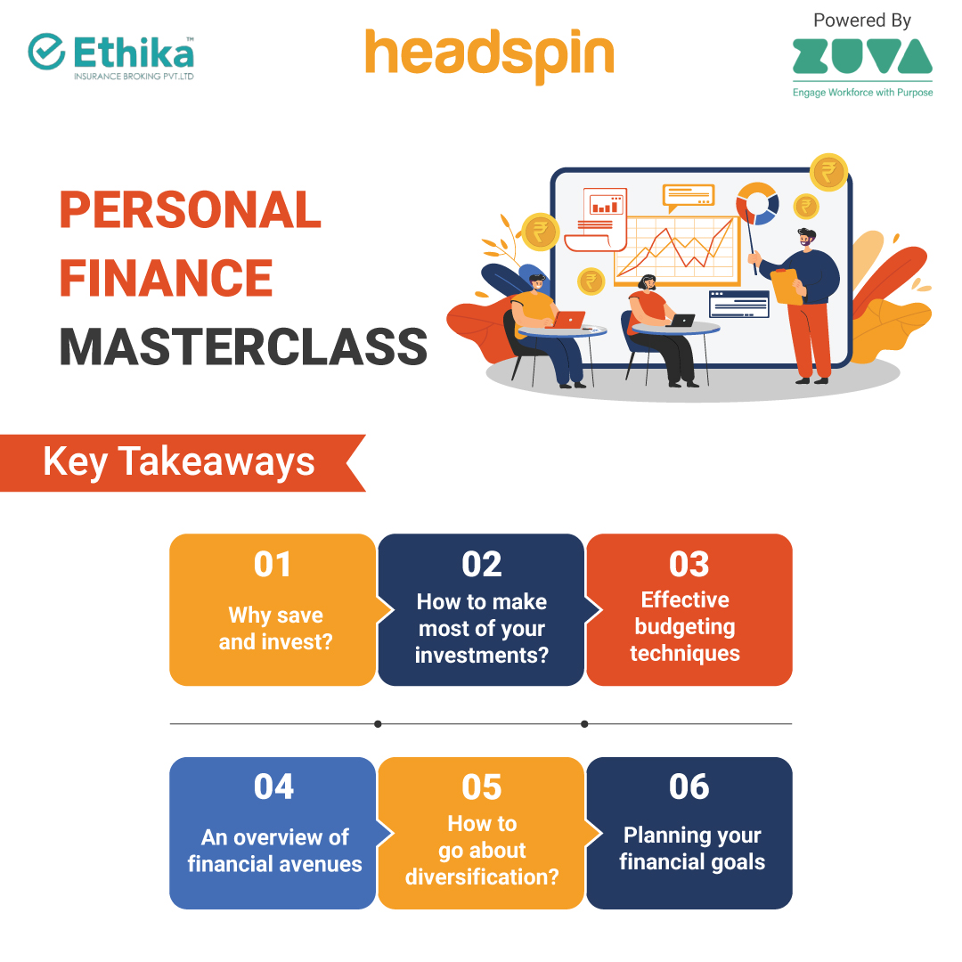 HeadSpin, in collaboration with <a href="/EthikaInsurance/">ETHIKA INSURANCE</a>, is conducting a webinar on #PersonalFinance Masterclass as a part of its Weekly #WellnessWebinar series hosted by <a href="/akshatmalhotra1/">Akshat Malhotra</a>, Founder at Pennywise, Personal Finance Coach, and Micro Investing Enthusiast.