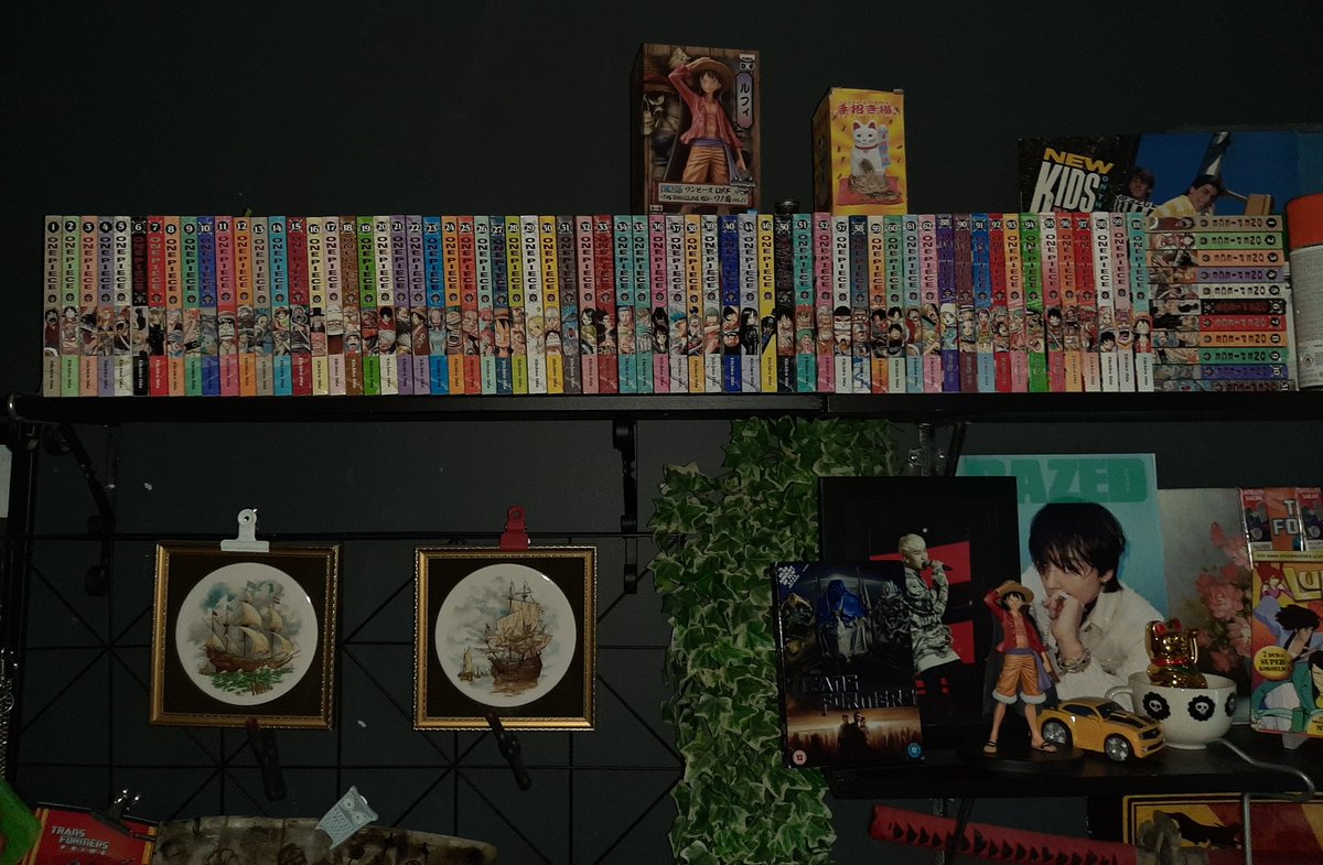 BatmansSons's tweet photo. Tämän hetkinen One Piece manga kokoelman katsaus. Vielä uupuu 37 osaa.. 
#onepiece100kisa #urumifi https://t.co/gxMyrzEf7i