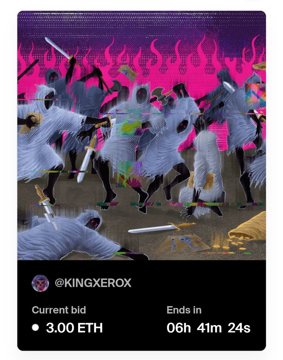 kingxerox5's tweet photo. New bid by @BurakCakir_nft ! You rock man! Ty! 🫶🥂 https://t.co/pSXHsr7Dqw