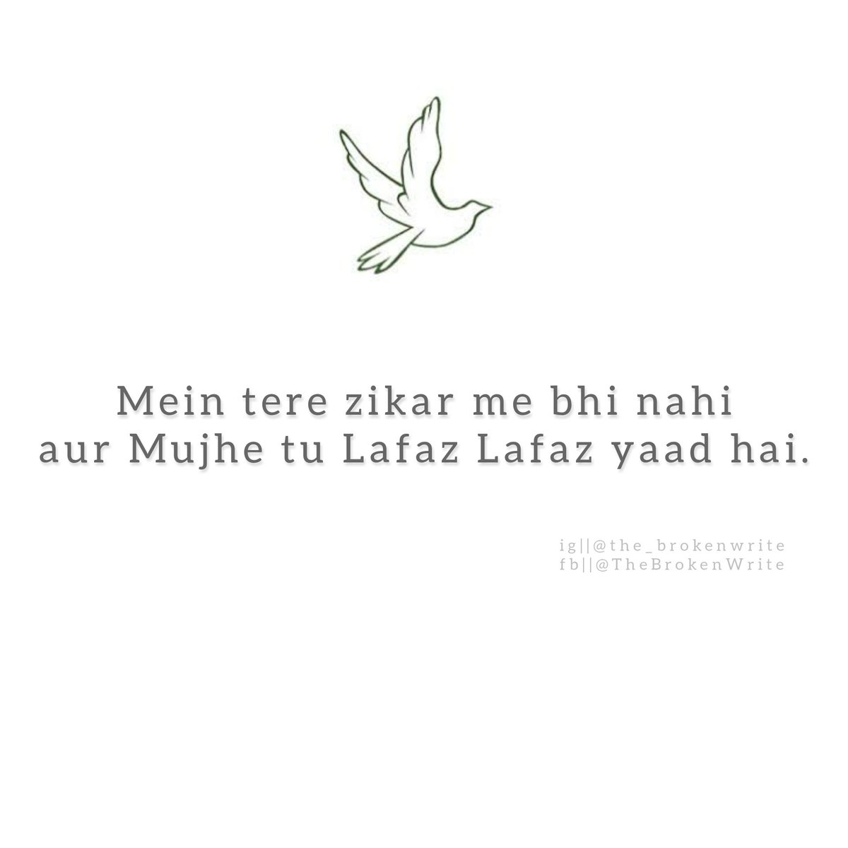 TheBrokenWrite's tweet image. #TheBrokenWrite
#the_brokenwrite
.
.
.
.
.
. Admin @FaizanATahir 
.
.
.
.
.
.
#India #ghazal #poetrytwitter #poetry #gulzar #iqbal #mohsin #sad #sadness #UrduPoetry #Urdu #kasam