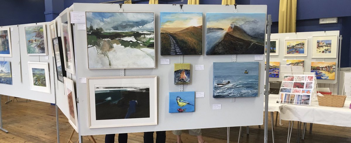 Last two days of our #art #exhibition at Scala Hall in #brixham . Ends Saturday at 4pm! Come down and take a look. Wonderful original paintings by local artists. @wats_and @brixhamtc @TorbayHR @BrixhamMuseum @DevonSouthWest @WhatsonSW @ace_southwest @EnglishRiviera @Vixbrix