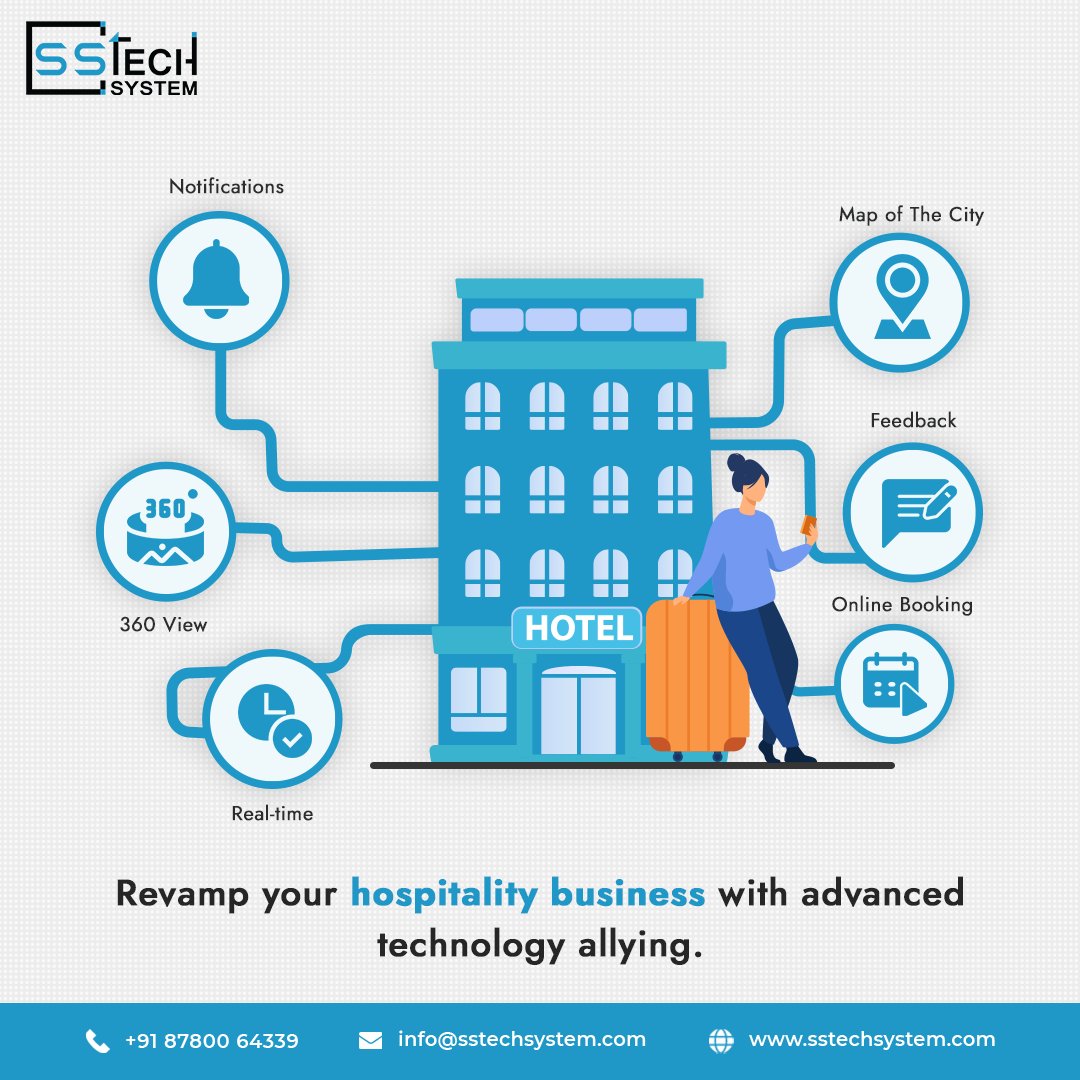 sstech_system's tweet photo. Revamp your hospitality business with advanced technology allying.

#sstechsystem #medicineapp #appdevelopment #ondemandapps #appdevelopment #ondemandapp #hospitality #hotelmanagement #hotelmanagementapp #hospitalityapp #hotelapps #mobileapplication #android #IOS https://t.co/y7wzKTLrQm