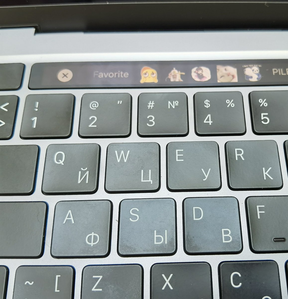 a3519fb's tweet photo. The best reason to use macbook touchbar - stickers
#apple #macbook https://t.co/DsJypX8Obn