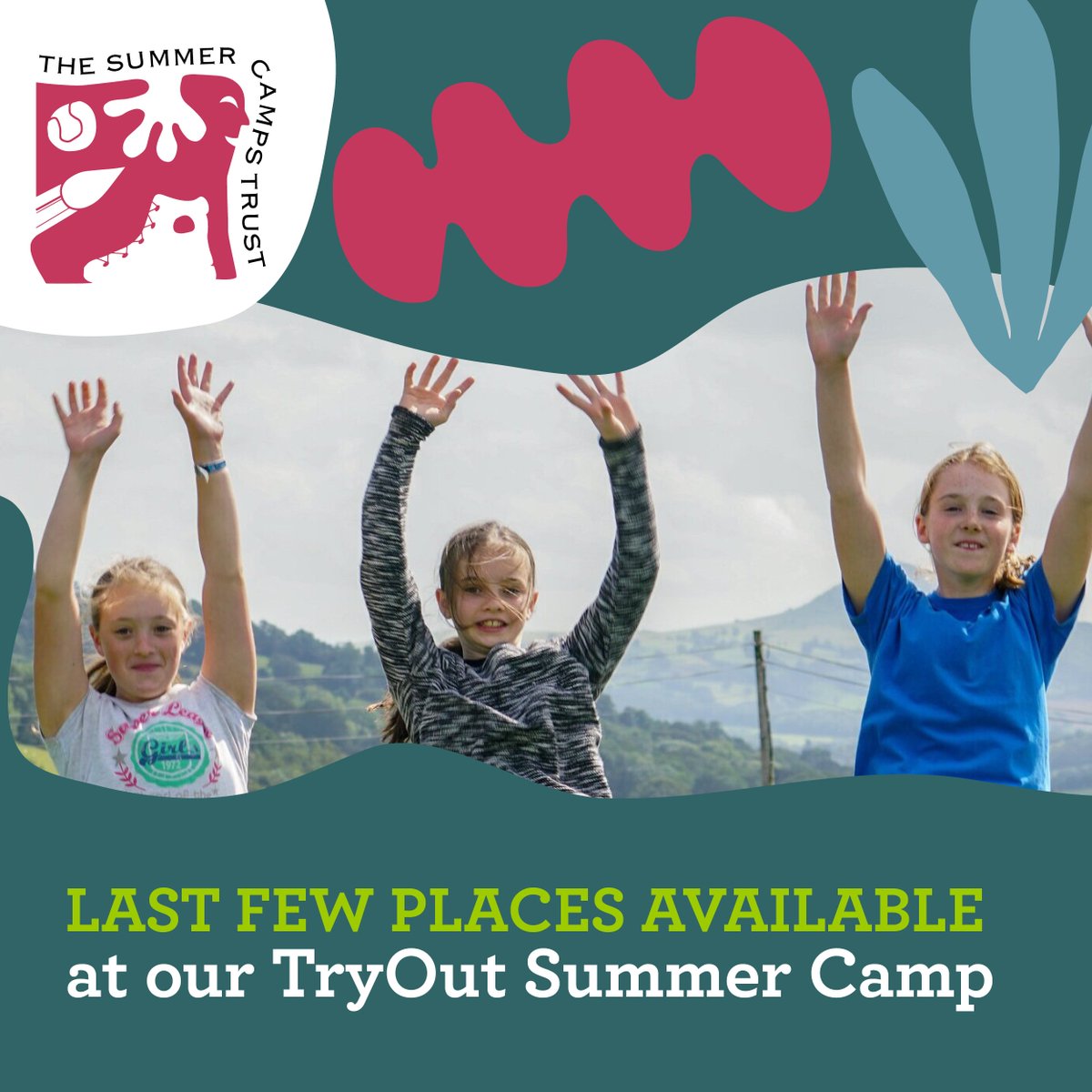 UK SUMMER CAMP spaces at a very SPECIAL PRICE! TryOut Camps let your kids discover a new world of possibilities for their #summerholiday. Limited spaces available. 📅 21st August - 28th August 📍LONGTOWN OUTDOOR EDUCATION CENTRE, Hereford, Wales Click 👉🏼summercampstrust.org/tryout-camps