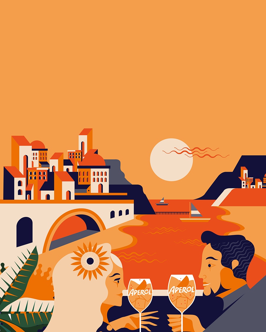 ciablog's tweet photo. Sun, beach, and the refreshing taste of Aperol. What more could you ask for? 

Illustrations from @jonny_wan for @AperolSpritzUK 🔥

#illustration #design #artist #digitalart #advertising #campaign #summer #artwork #digital #freelance #drinks #love #fridayfeeling https://t.co/IJ3HoQEBsK