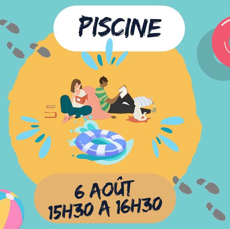 bibsevran's tweet photo. [LES BIBLIOTHÈQUES EN GOGUETTE] ☀️ 🩱

Rejoignez Térésa et Véronique à la piscine municipale dans le solarium pour une heure du conte
➡️ samedi 6 août à partir de 15h30
Retrouvez tous vos rendez-vous de l'été
➡️ https://t.co/toda99q2eq

#bibsevran #heureduconte #lectureàlapiscine https://t.co/UChydFtEmO