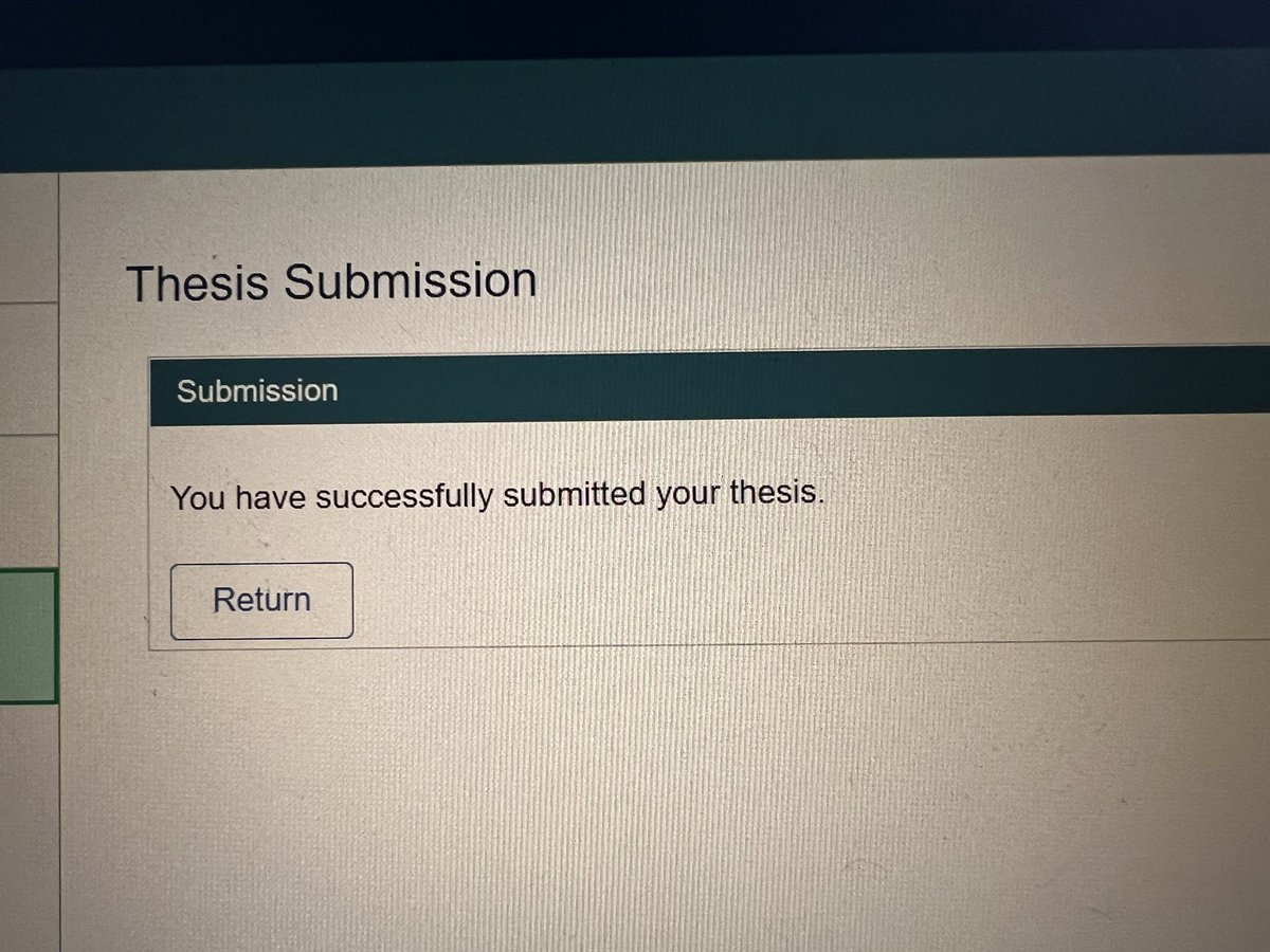 kay_mmin's tweet photo. Coming out of my twitter hibernation to announce that after 60ish thousand words, long covid and 4 and a bit years, I finally submitted my PhD thesis last week 🥳📄 had to sit for a few days to let it sink in 😂 https://t.co/E1e4IJxVt3