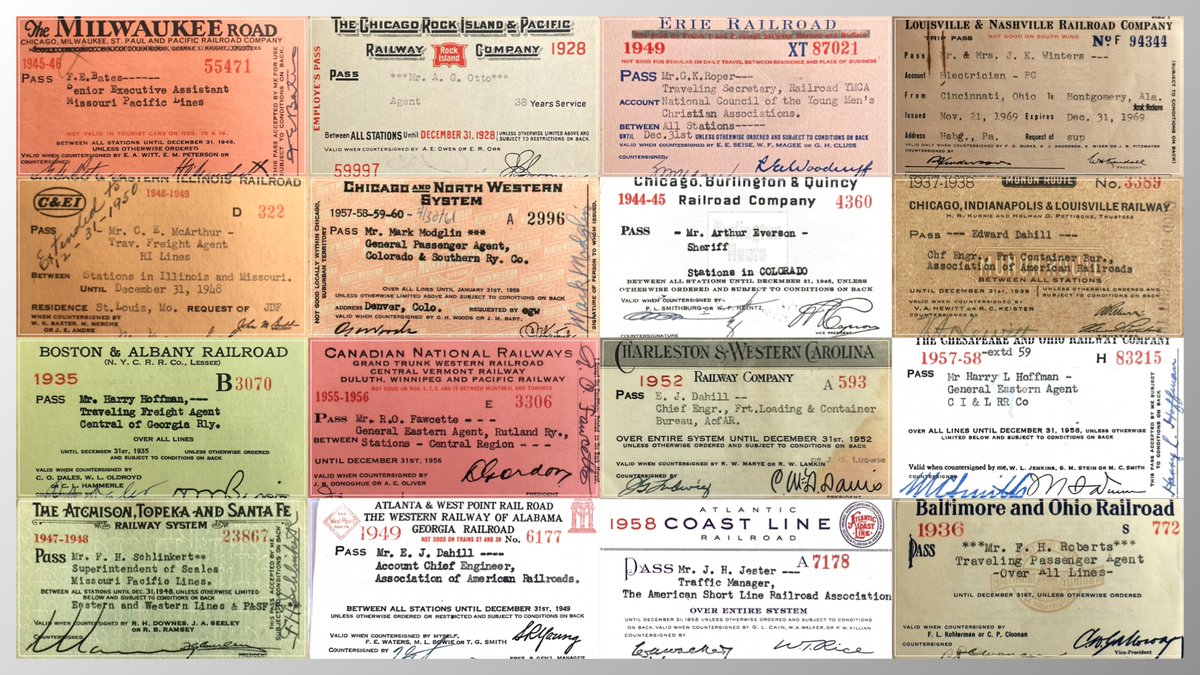 US Railroad Tickets and Passes 1929 to 1969

#Ephemera