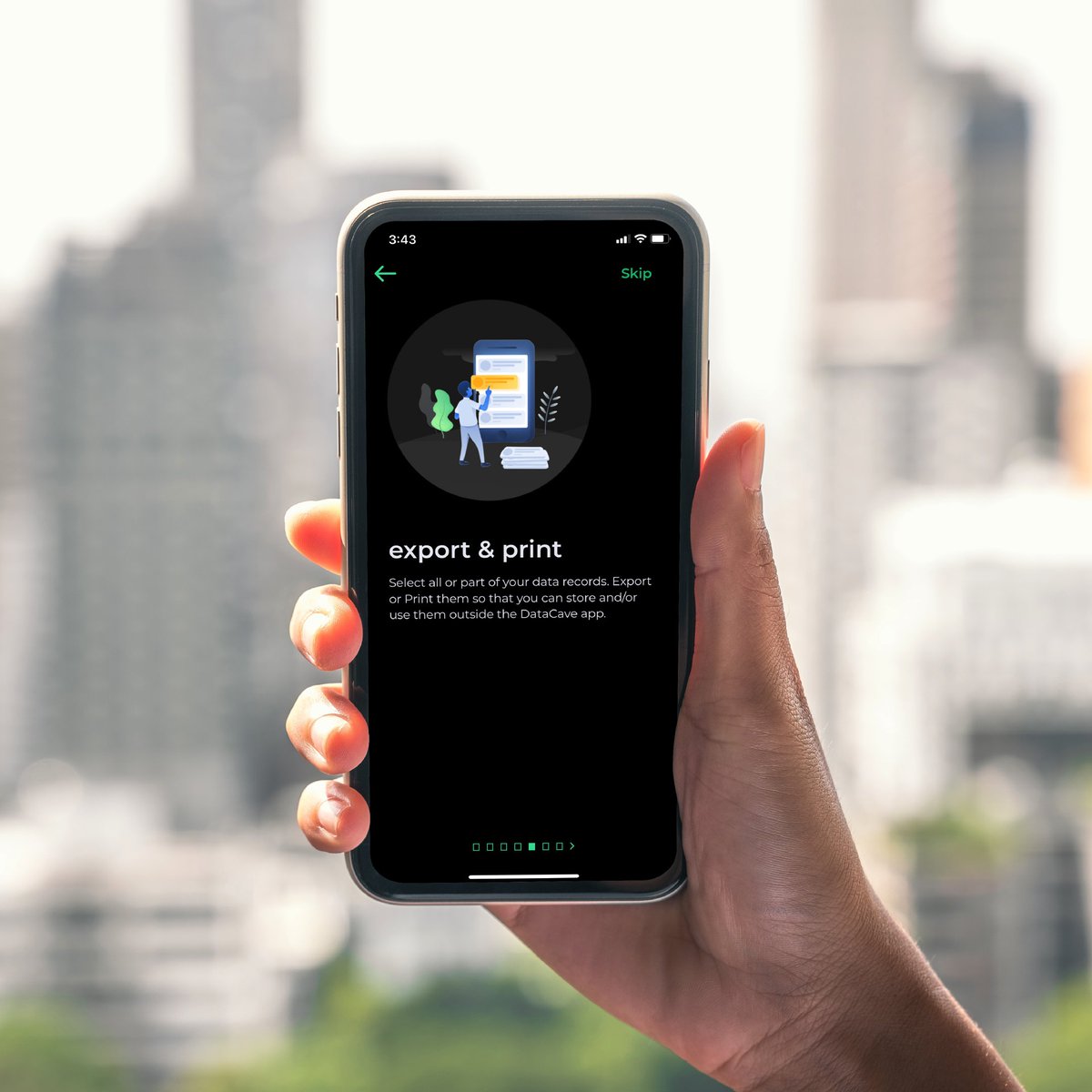 DataCaveApp's tweet photo. Life keeps going, with DataCave. 👉

You can recall all your data to any of your devices instantly, but DataCave also allows you you export and print your data when you need to.

It's just another way DataCave makes your life easier. ✅ https://t.co/q42QmHprNF