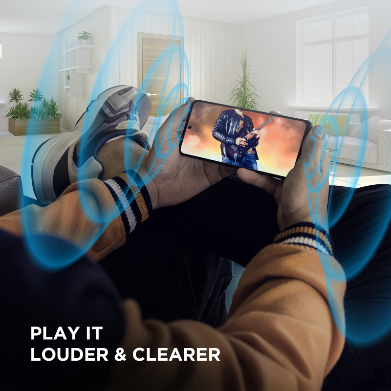 Moto's tweet photo. 🔊 Sound that surrounds 🔊. Immerse yourself in the multidimensional sound of moto g32. 
#gomotog #hellomoto