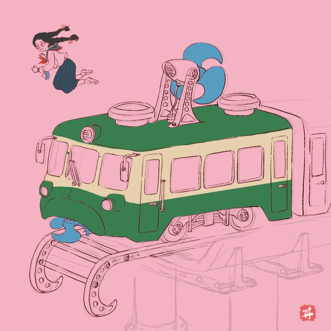 「プリーツスカート 電車」のTwitter画像/イラスト(新着)