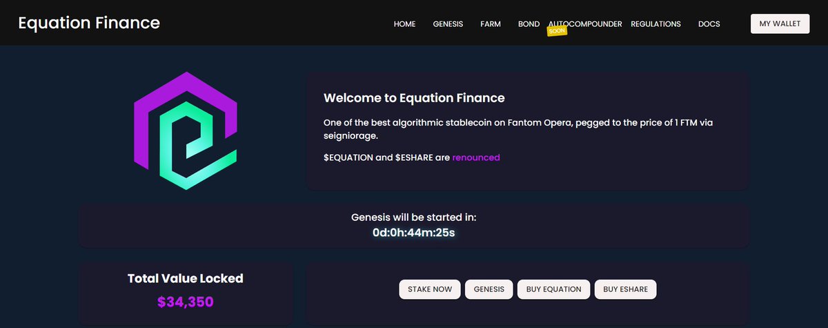 EquationFarm's tweet photo. 🚀 Soon... https://t.co/tGIlKbblzY