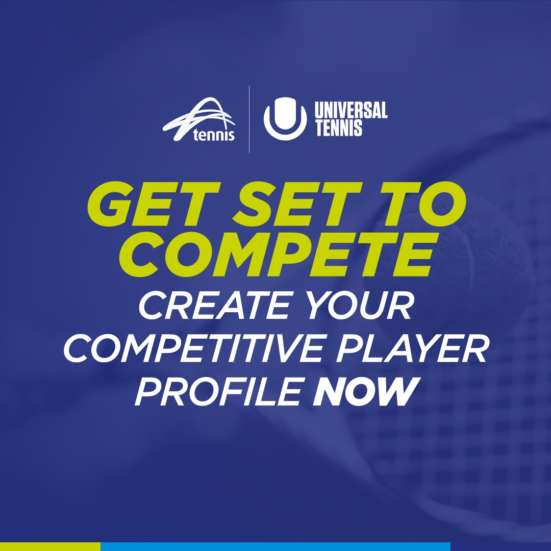 📢 Calling ALL tennis players 📢

Are you planning to compete in the 2022/23 summer season?  
All players will need to have a Competitive Player Profile, which involves linking your Tennis ID and Universal Tennis Rating (UTR). 
 
Create your profile here | bit.ly/3A0oIbY