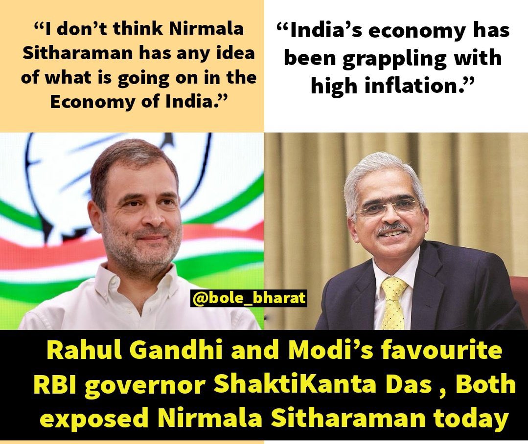 ManohharReddy's tweet photo. Nirmala Sitaraman has no idea about  the Economy of this Country-Rahul Gandhi 
#महंगाई_पर_हल्ला_बोल https://t.co/hMSTk00MN2