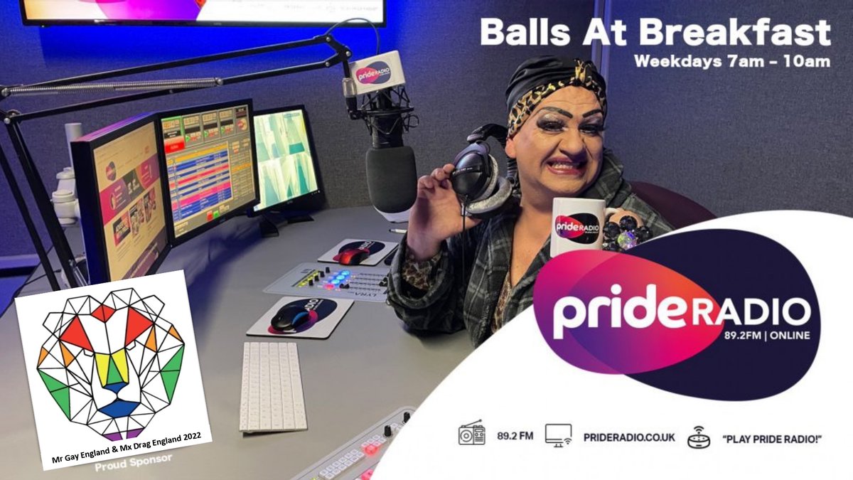 Wake up to #BallsAtBreakfast with @RealOpheliaB & our new breakfast partners @mrgayengland. 
Over the next 2-weeks we'll chat to the #MrGayEngland & #MxDragEngland finalists & we'll be LIVE at the grand final on Saturday 20th Aug @AlnwickGarden. Check out itsmrgay.com