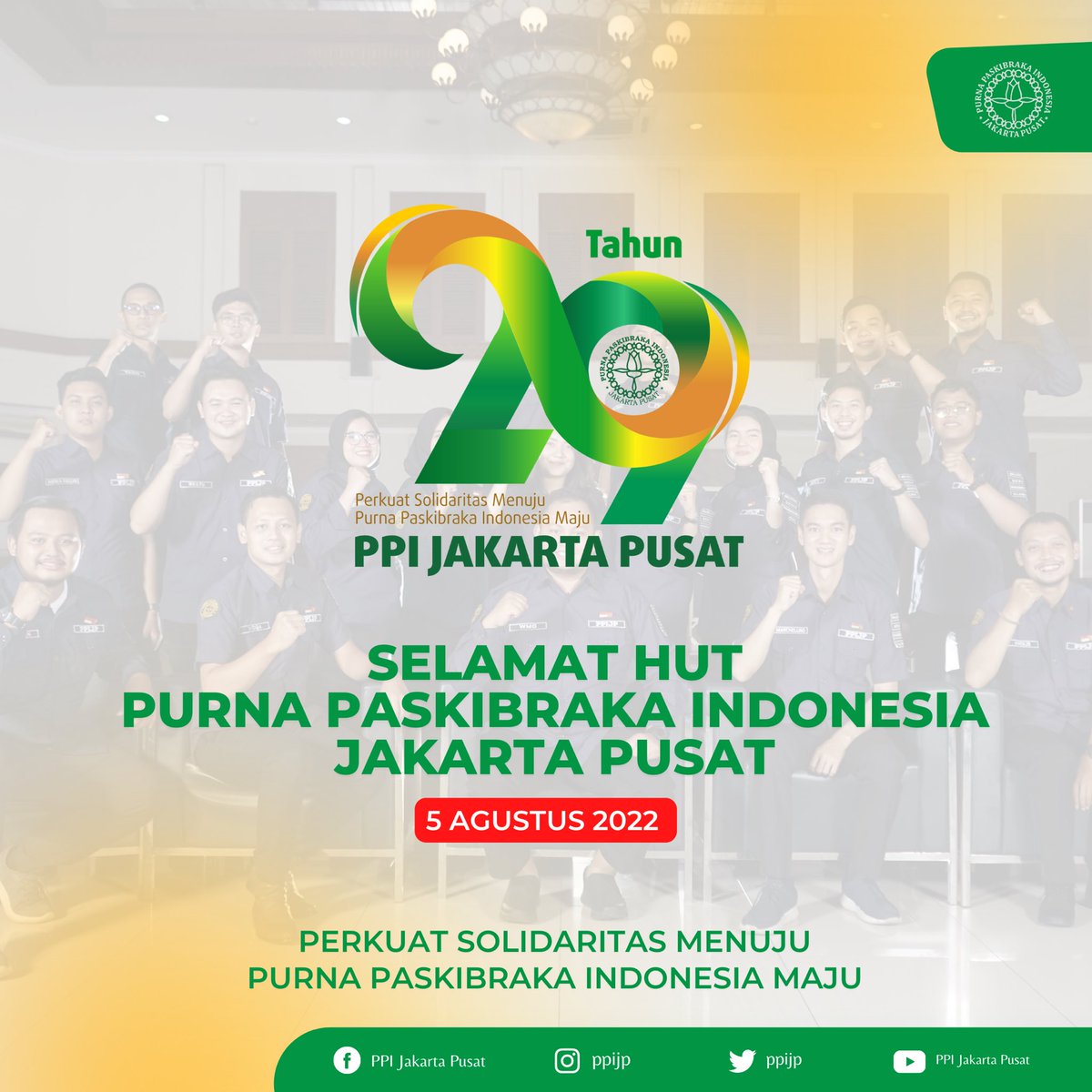 Selamat HUT PPI Jakarta Pusat ke 29. Semoga PPI Jakarta Pusat terus  menjadi rumah untuk belajar, tumbuh dan berkembang. #JagaRumahKita