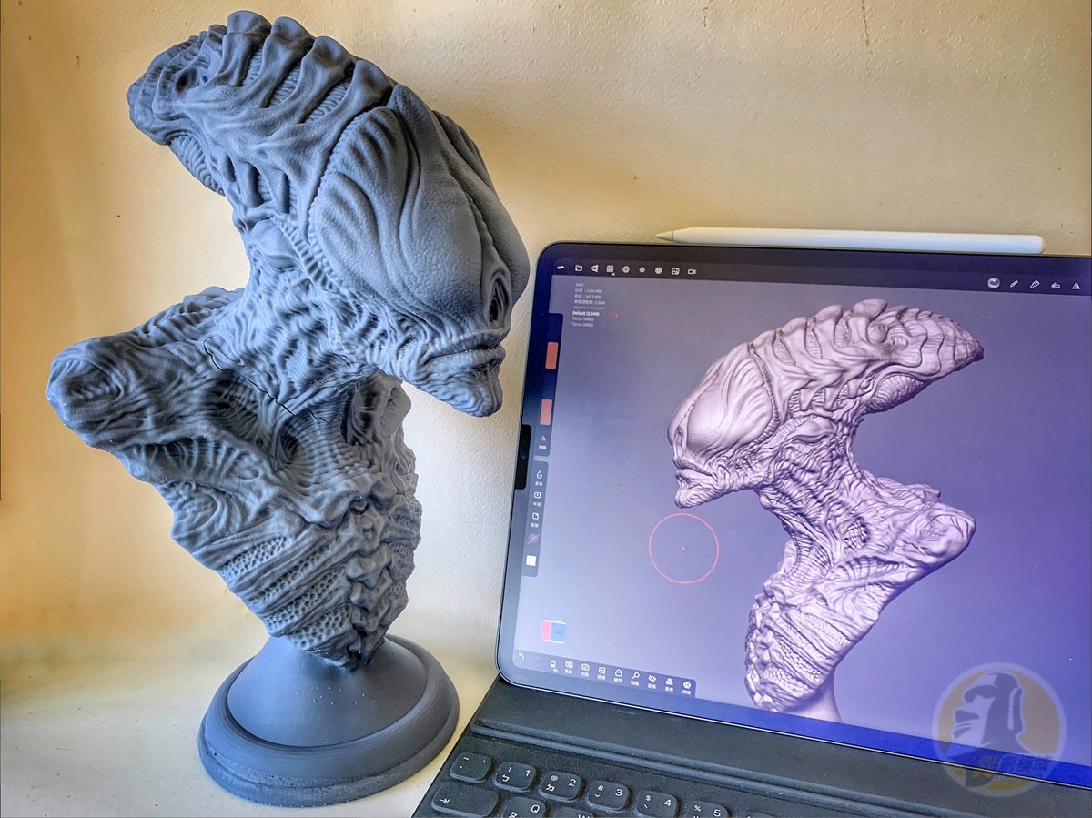 ETmodelstudio's tweet photo. 異形胸像實體化完成
#PhrozenMighty4K
#Nomadsculpt
#Alienbust
#異創模域 https://t.co/FIDrHbgcd5