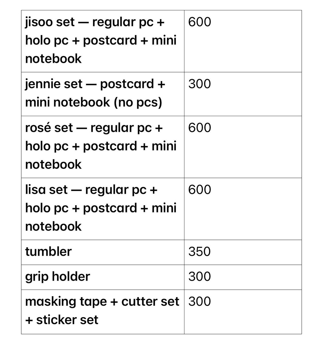 wts lfb ph | #jendeukwts 

blackpink blink membership premium kit tingi
— see pic for prices &amp; inclus

prio getting multiple &amp; payo

rcbyt: jendeukcart.carrd.co ☻

dp payo: 50%
dop: 8/30

— must take all, semi-feta
— reply mine + item + payo to claim

# jisoo jennie rosé lisa