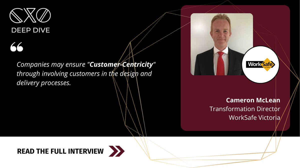 CXOInnovation's tweet photo. We're glad to have Cameron McLean from @WorkSafe_Vic sharing his insight about Digital Transformation in our #cxodeepdive interview. 

Read the full interview here: https://t.co/jX7L1A4nhF

#CXO #cxoinnovation #CTO #digitaltransformation #WorkSafeVictoria https://t.co/xLNFNQIWeP