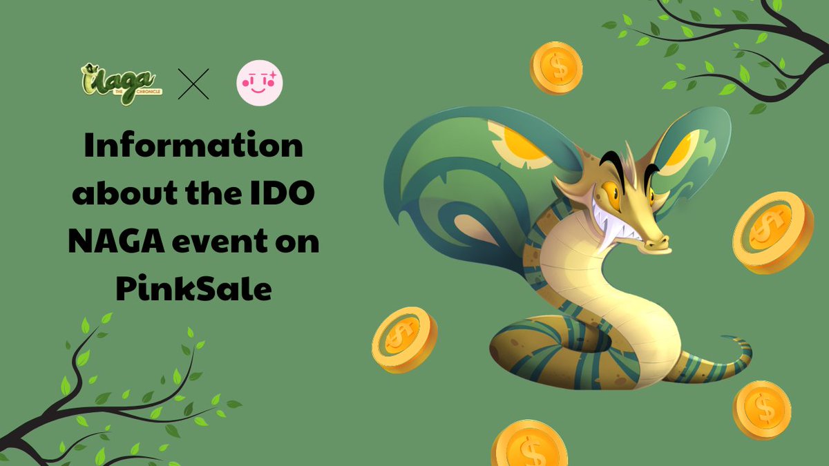 💥INFORMATION ABOUT IDO NAGA EVENTS ON PINKSALE💥
 
⏰Time: 6 UTC ( 5/8/2022) - 18 UTC ( 6/8/2022)
👤Participants: Everyone
💰Opening price: 0.01 BUSD
  Link:     pinksale.finance/launchpad/0xC8…