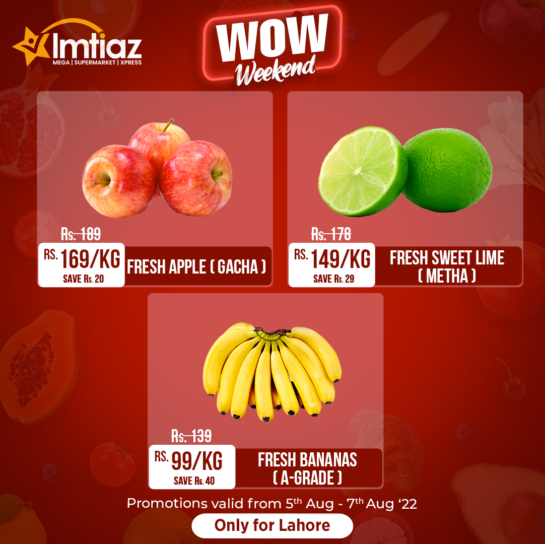 imtiazstores's tweet photo. Stock up your pantries with fresh fruits & vegetables from Imtiaz Store this weekend as well. So visit now to grab the best in town.
#ImtiazStores #WeekendPromotions #WowWeekend https://t.co/TfT56hIe6L