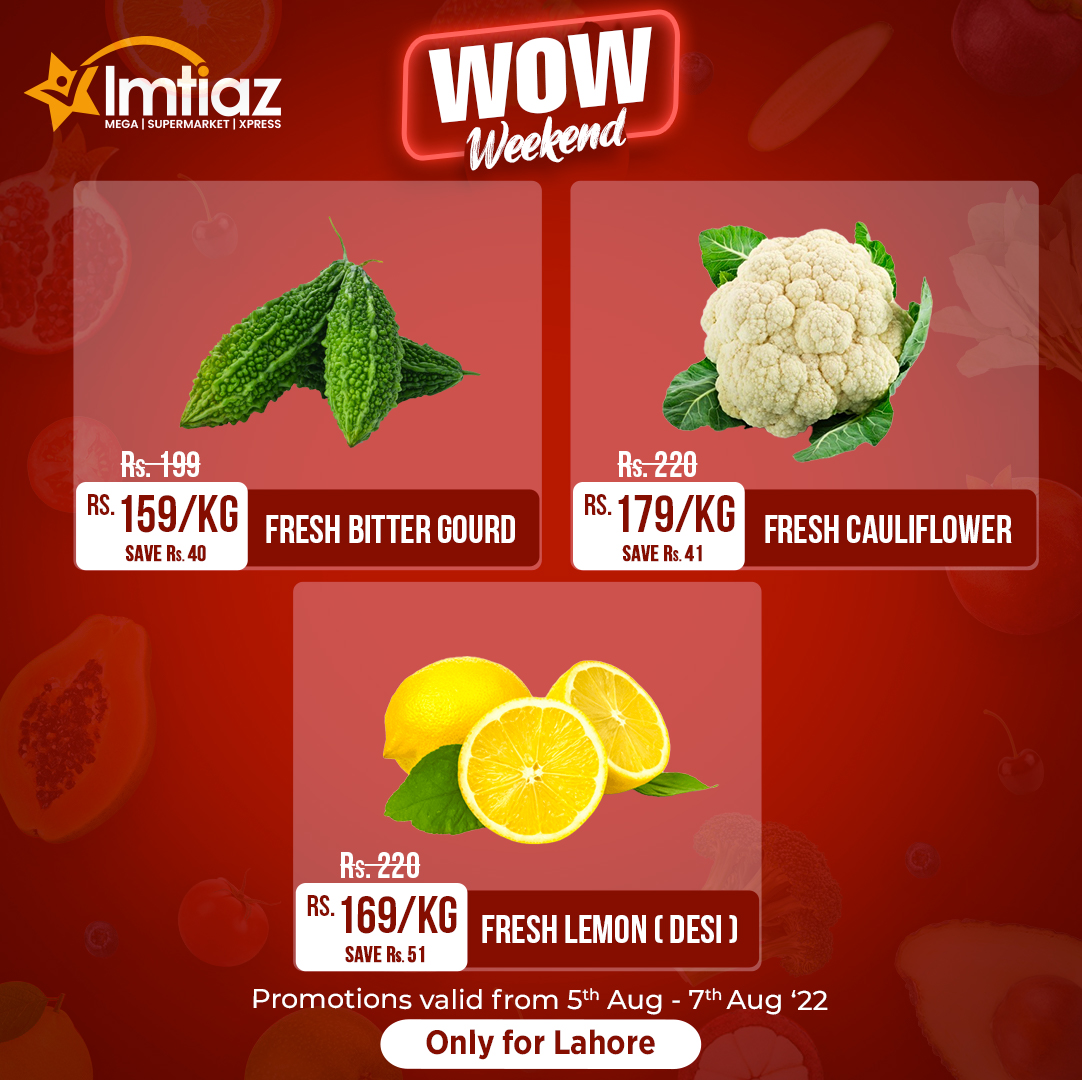 imtiazstores's tweet photo. Stock up your pantries with fresh fruits & vegetables from Imtiaz Store this weekend as well. So visit now to grab the best in town.
#ImtiazStores #WeekendPromotions #WowWeekend https://t.co/TfT56hIe6L