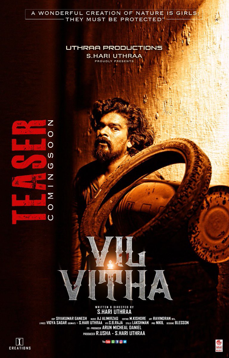 SS_Cine_Updates's tweet photo. S.Hari Uthraa's next #VILVITHA
Teaser Coming Soon!
"A wonderful creation of nature is GIRLS;They must be protected”
@HariUthraa @itzmearundaniel @umaramakrishna4
@catcharadya @onlyswapna @AAlimirz @_Kishore_M @ajalimirzaq @Gunatheartist @onlynikil https://t.co/NyboPjXDeN