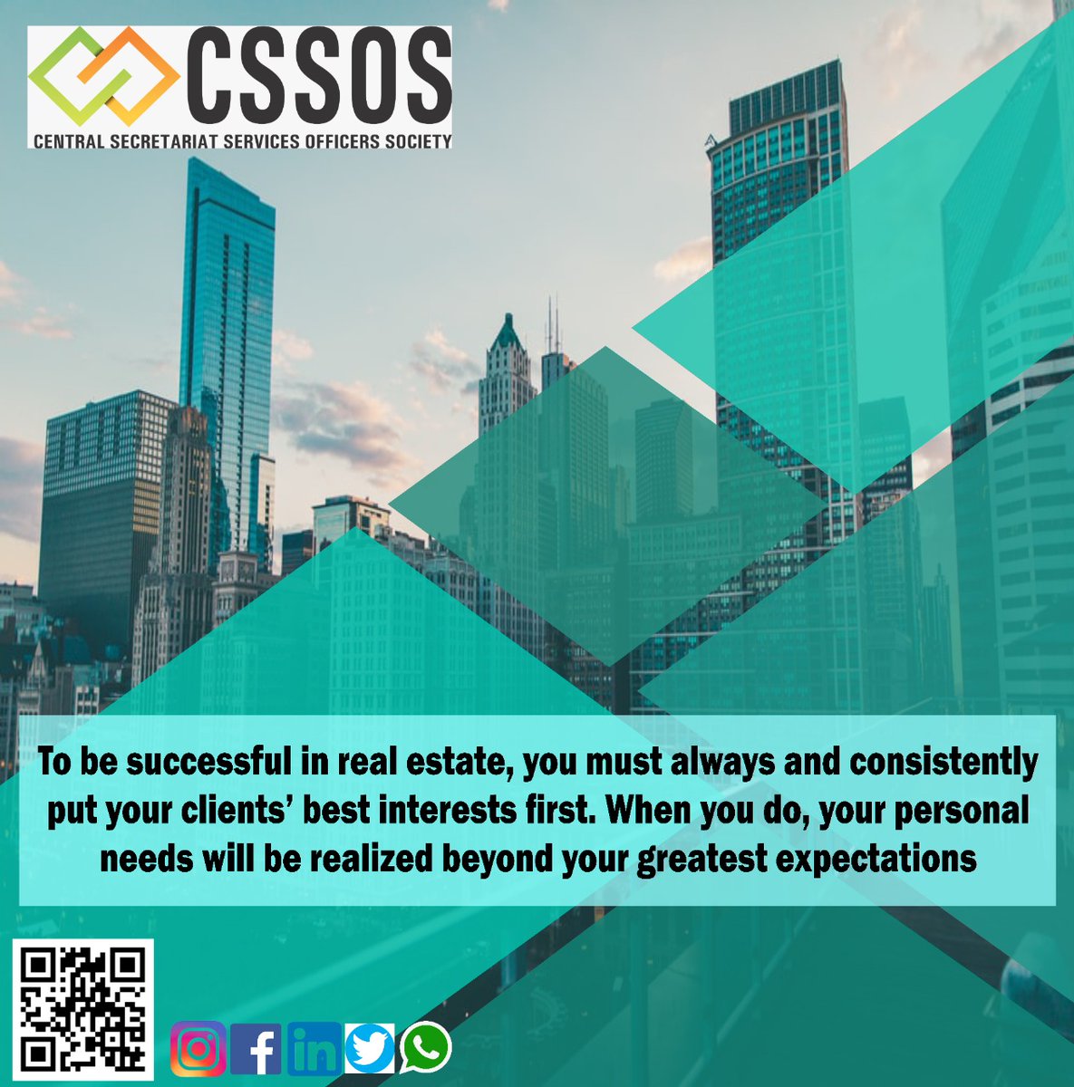 CSSOSOfficial's tweet image. An exclusive non-profit welfare society that solely works towards providing luxurious residential, educational, medical, and other services for the working/ retired government employees & their families.Visit: https://www.cssos,org #architecture #luxuryhomes #realestateinvesting