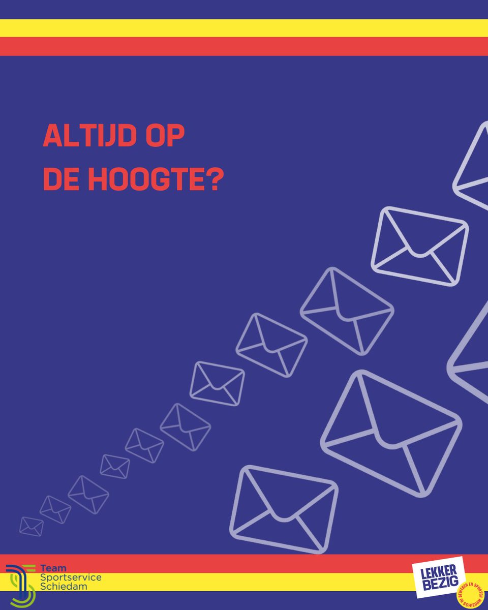 Wil jij altijd op de hoogte zijn van de laatste sport- en beweegmogelijkheden in Schiedam? Schrijf je dan nu in voor de maandelijkse nieuwsbrief!

…kerbezigschiedam.us18.list-manage.com/subscribe/post…