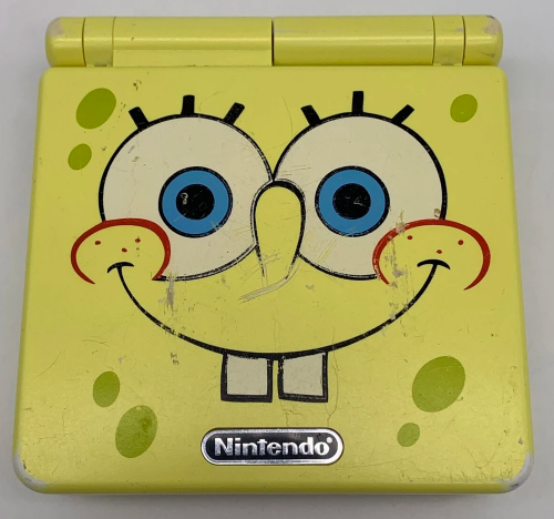anjid123's tweet photo. SpongeBob GameBoy Advance SP, released in an unknown year. https://t.co/yWwptqKXHF