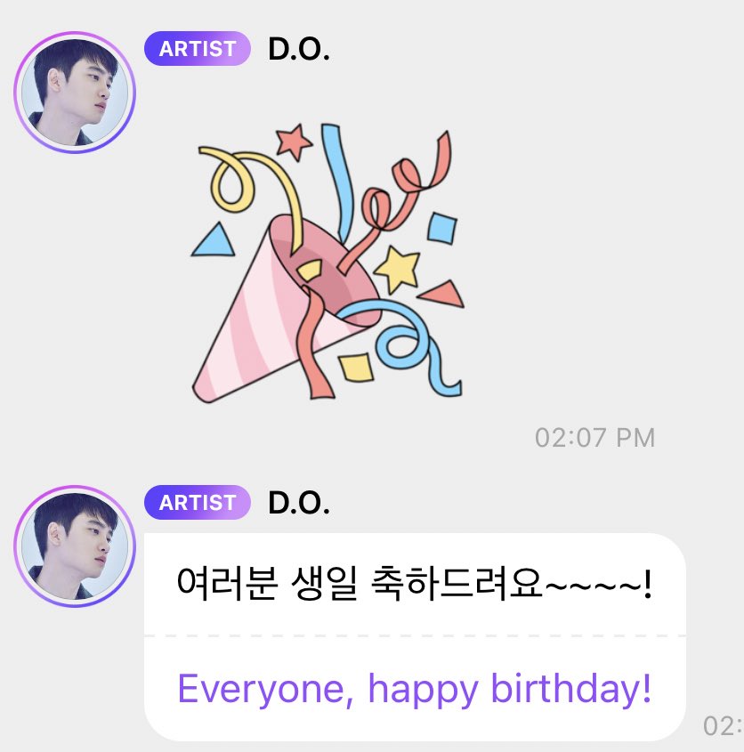 EXOMusicUpdates's tweet photo. 🐧💭
" 🎉
Everyone, Happy Birthday!" https://t.co/GksMQpPg8O