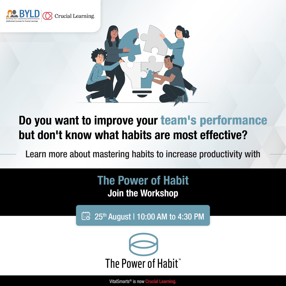 A habit is a behavior that starts as a choice and then becomes a nearly unconscious pattern. 
Join the public workshop to know more: bit.ly/3zYZxq3

#Cruciallifechangingskills #CrucialLearning #powerofhabit #habit #goodhabit #onehabit #improvement #selfimprovement