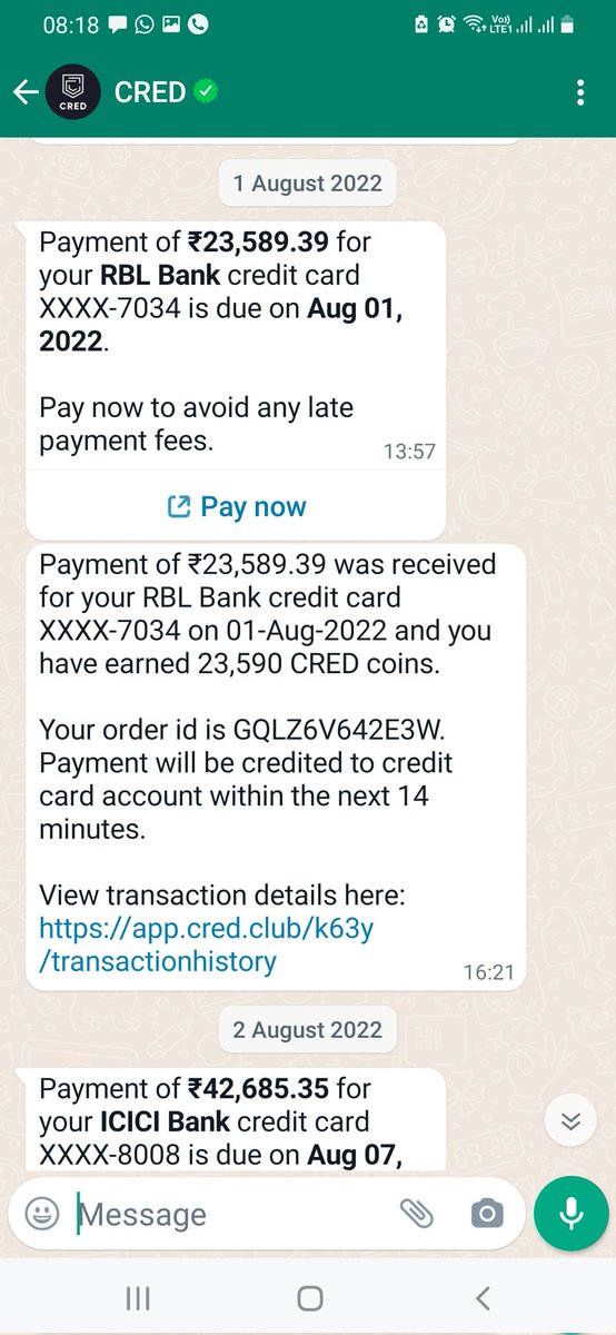 goyal_uday's tweet photo. @CRED_support .So I want to say all the family and friends who use CRED application, use the credit application after thinking ahead https://t.co/dkfmPAsO39