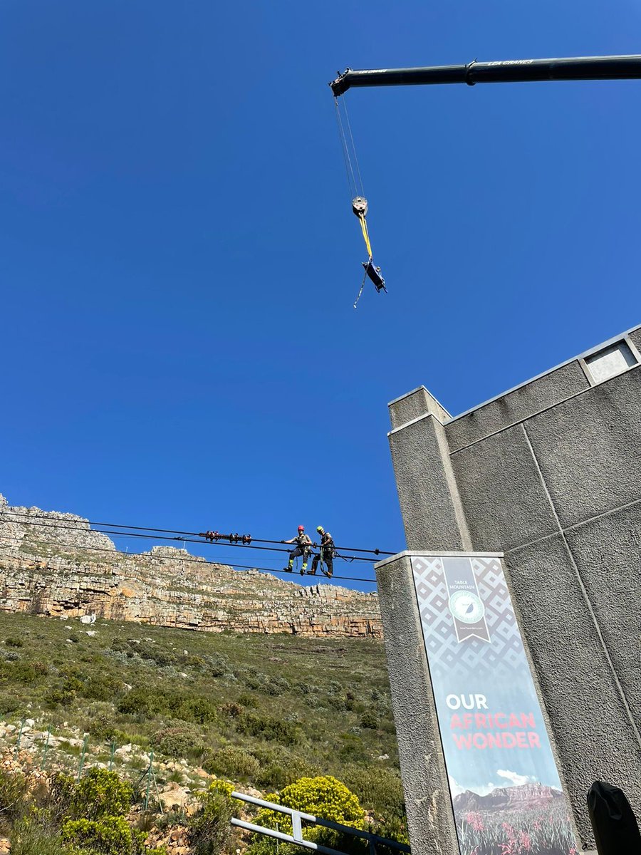 TableMountainCa's tweet photo. Our second week of maintenance Shutdown is well underway and our team has been hard at work!

Here are some behind the scenes snaps. 😎

We can't wait to welcome you back as soon as the Cableway is up and running again!

#TableMountainCableway #MaintenanceShutdown #TableMountain https://t.co/npg4A9SY9A