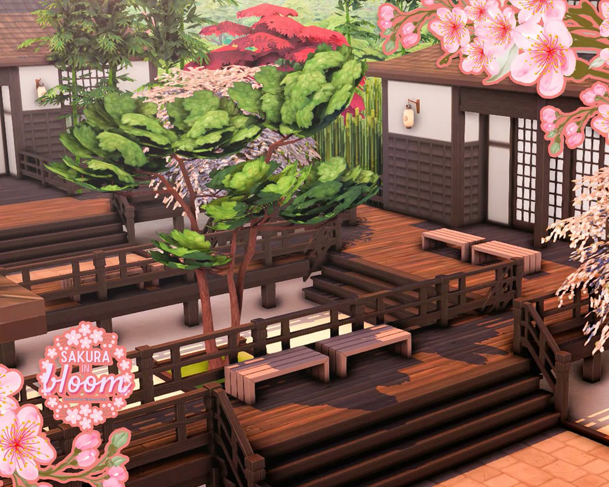 plummysims's tweet photo. A little sneak peek on my build for #SakuraInBloomCollab hosted by @kindaaanime ❤️🌸
#TheSims4 #ShowUsYourBuilds https://t.co/pv53Z1gfdE