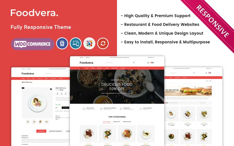 💥💥 🚀 Checkout our Best selling Theme 🚀 💥💥

✅ Foodvera - The Fast Food and Restaurant Store WooCommerce Theme
 
Free download : cutt.ly/QZSVBBU

#thementic  #TemplateMonster #bar #bistro #cafe #diner #food  #restaurant