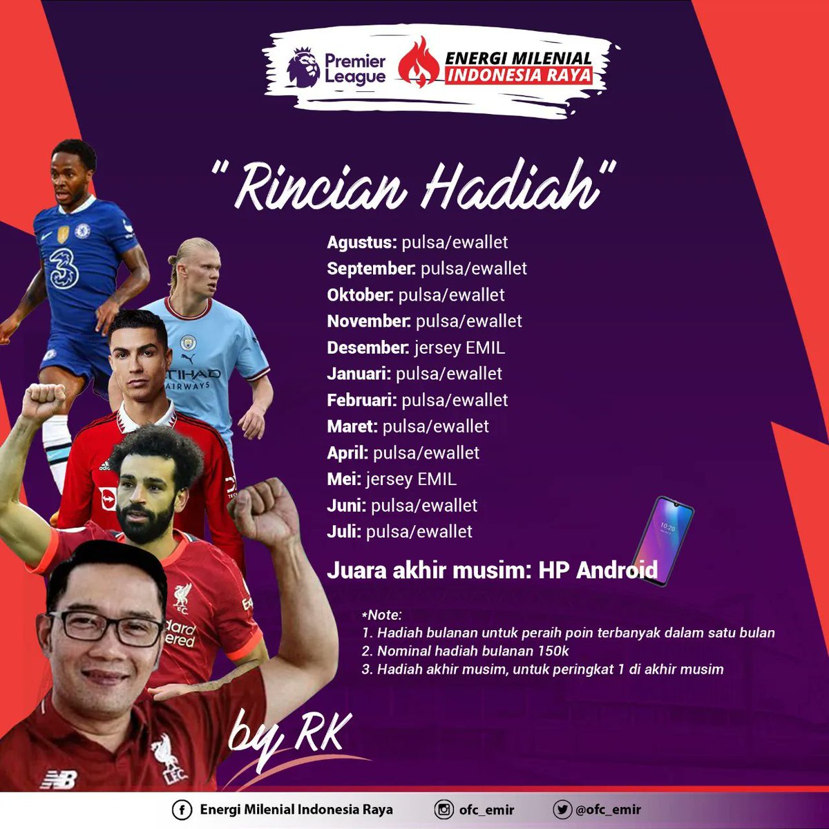 ofc_emir's tweet photo. Buat yang kemarin tanya2 rincian hadiah, ini kami kasih infonya yak. Terimakasih https://t.co/JxAcEEYHnB