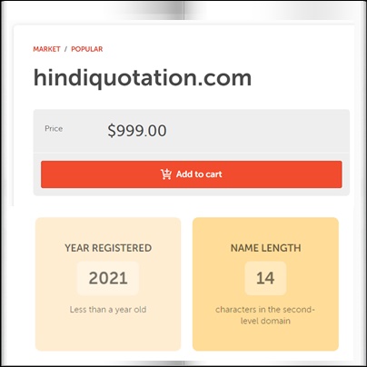 Harendra_UK's tweet photo. Domain Name: https://t.co/L3uHIQ6G5D Available in sales platform of Namecheap. Go and buy today '#HindiQuotation" domain name for your blog in Hindi.

#domainname #domains #cheapdomain #domainforsale #domainsale #blackfridaysale 

https://t.co/bWNwZ0CFbw https://t.co/XHhn1LKy8A