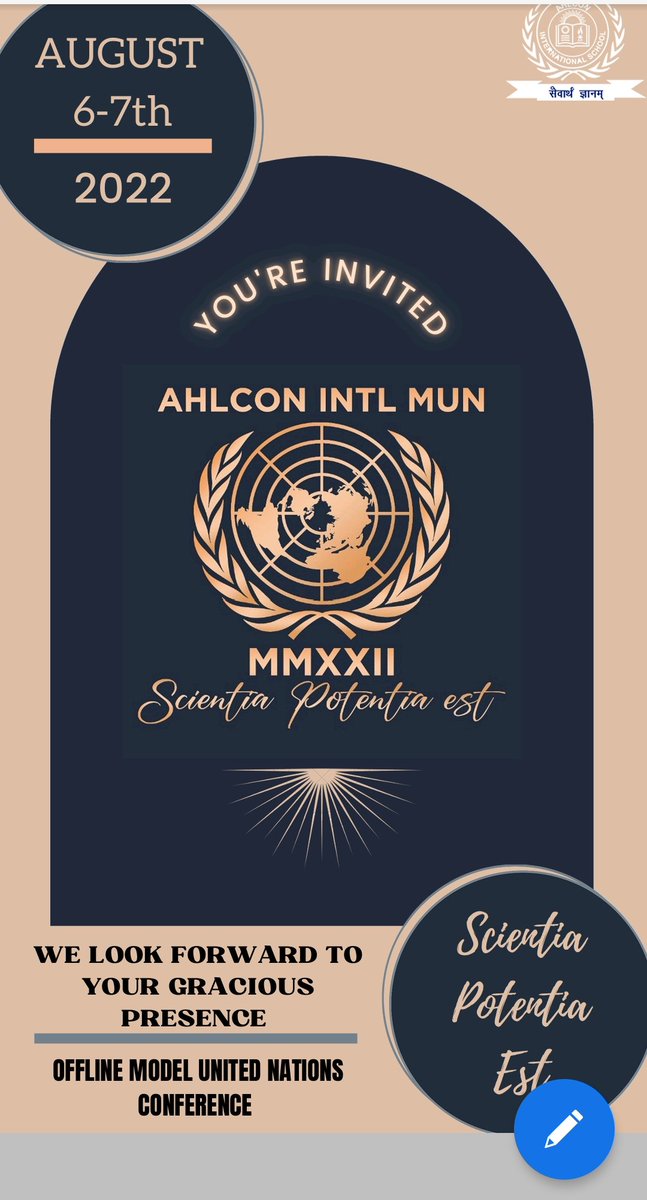 Looking forward to attend #ahlconintlMUN 2022 and witness the hard work done by my team and students.