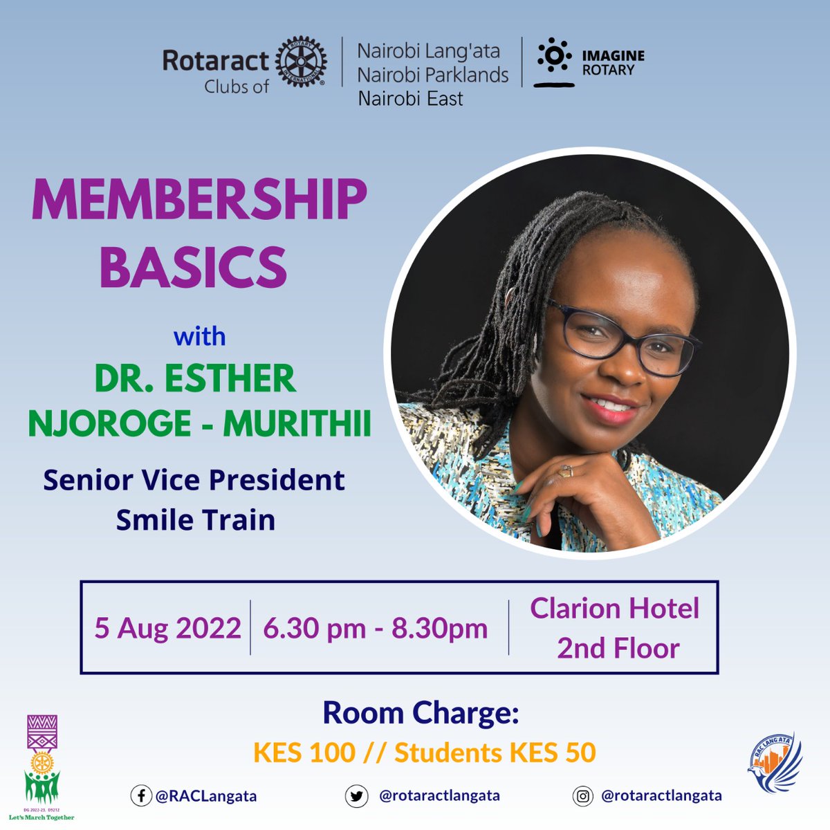 This Friday, we have the honor of hosting Dr. Esther Njoroge-Muriithi, Senior Vice President, Global Medical Programs at Smile Train, a Strategic, Top 40 Under 40 Women Business Daily 2016 awardee, an influential strategist with 14+years of experience implementing health program