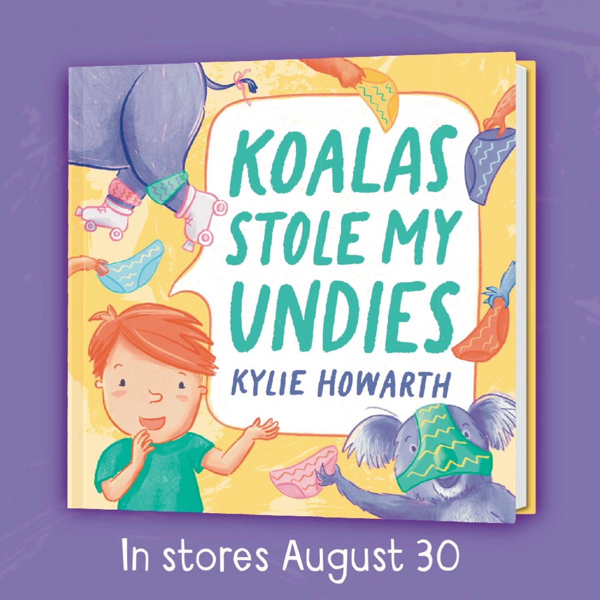 Happy National Underwear Day!! 🩲 To celebrate, I’m revealing the endpapers (book underwear) of my upcoming book, Koalas Stole My Undies! How will you be celebrating? 
<a href="/AffirmPress/">Affirm Press</a> #NationalUnderwearDay